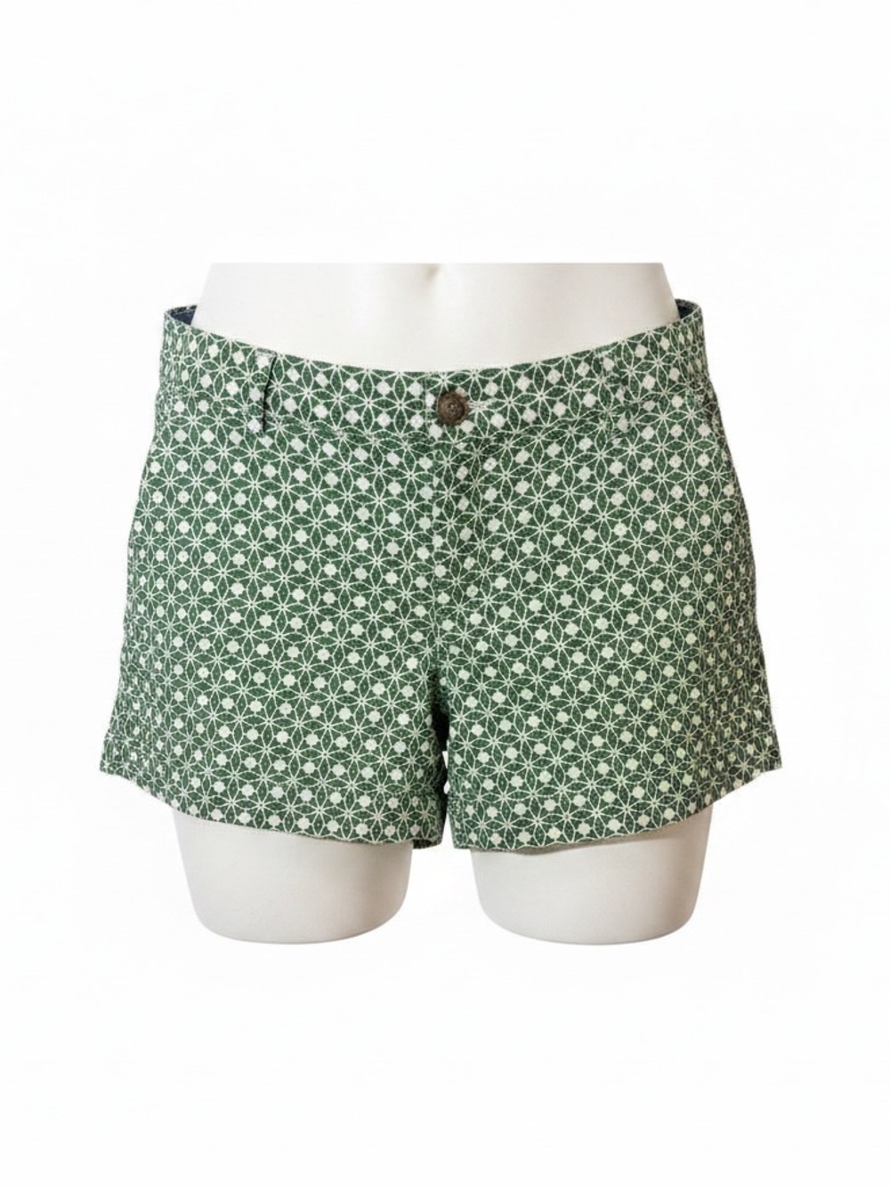 Banana Republic women’s Size 6 Green Geometric Print Shorts